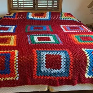 Colorful Crochet Blanket